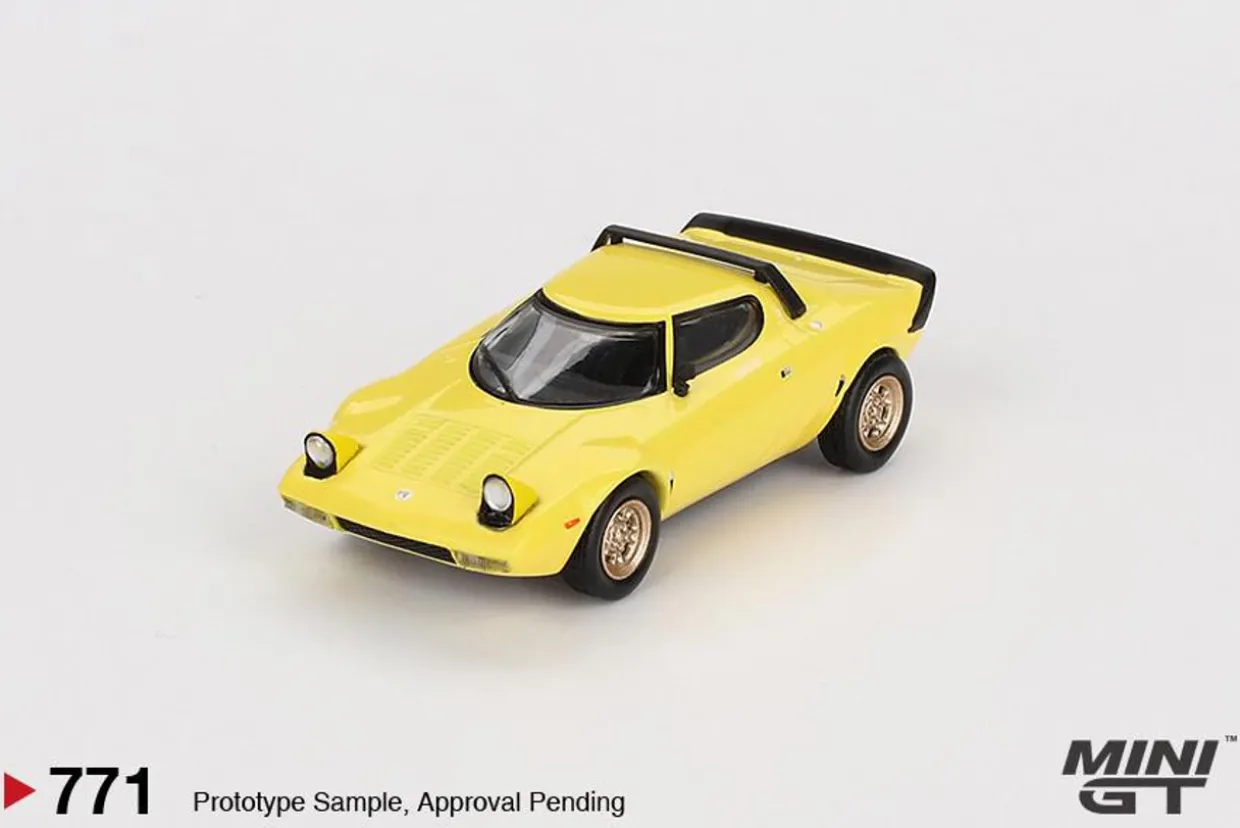 Mini GT 1/64 Lancia Stratos HF Stradale (Giallo Fly Yellow)