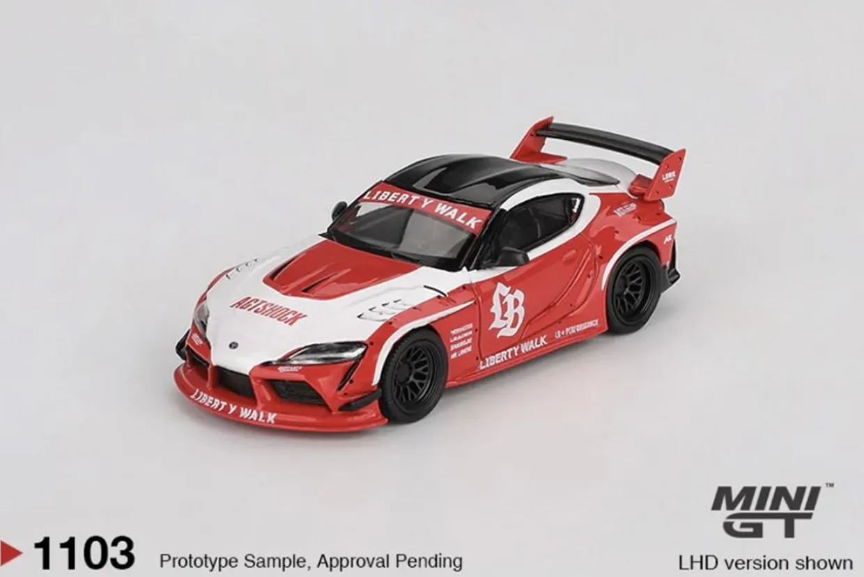 Mini GT 1/64 LB Works Toyota GR Supra Red/White