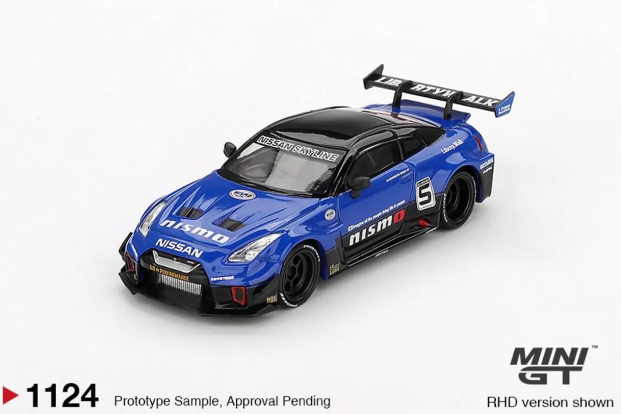 Mini GT 1/64 LB-Silhouette WORKS GT NISSAN 35GT-RR Ver.2 Blue