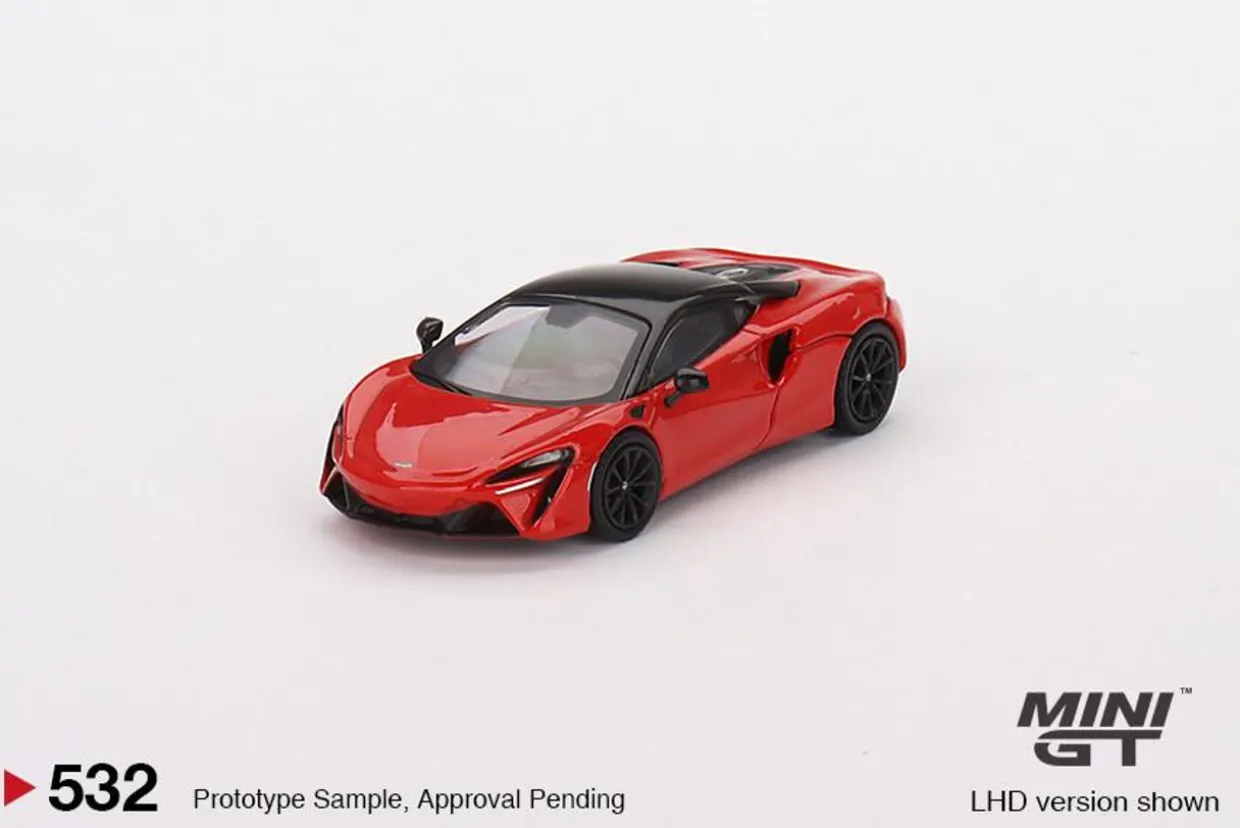 Mini GT 1/64 Mclaren Artura Vermillion Red 2023 (RHD)