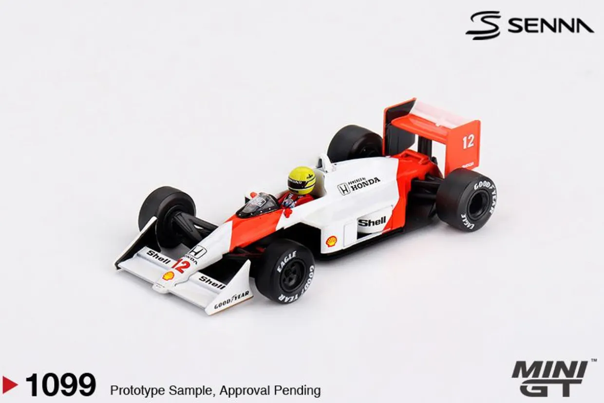Mini GT 1/64 McLaren MP4/4 #12 Ayrton Senna 1988 Japanese Grand Prix Winner