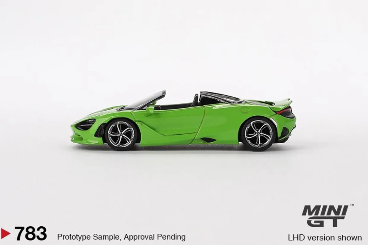Mini GT 1/64 Mclaren 750S Spider Mantis Green (RHD)