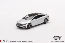 Mini GT 1/64 Mercedes-Benz EQS 580 4MATIC Silver Metallic