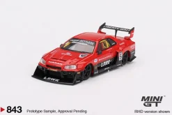 Mini GT 1/64 Nissan LB-ER34 Super Silhouette SKYLINE Red/Black