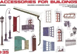 MiniArt 1/35 Accessories for Buildings Model Kit