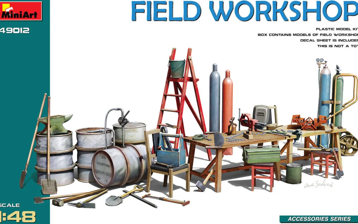 MiniArt 1/48 Field Workshop Model Kit
