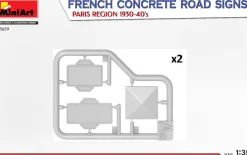 MiniArt 1/35 French Concrete Road Signs Paris 1930-40 Model Kit