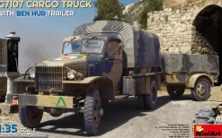 MiniArt 1/35 G7107 1.5 t 4x4 Cargo Truck with Ben Hur Trailer