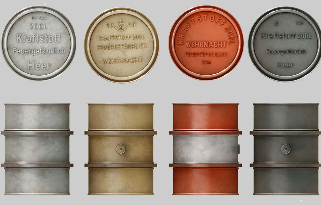 MiniArt 1/35 German 200L Fuel Drums