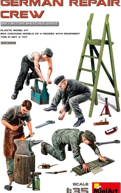 MiniArt 1/35 German Repair Crew Model Figures