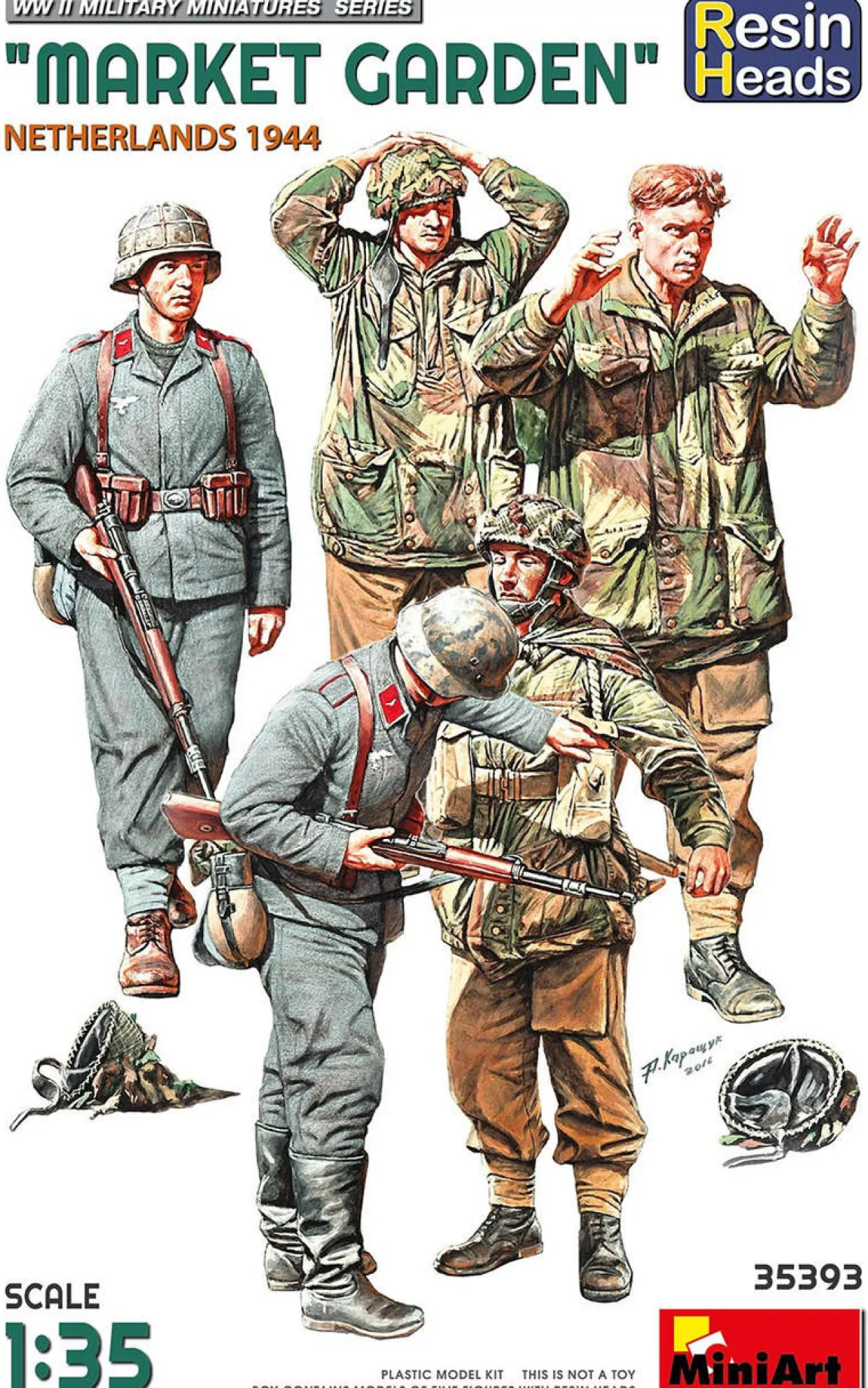 MiniArt 1/35 Market Garden Holland 1944 Resin Heads