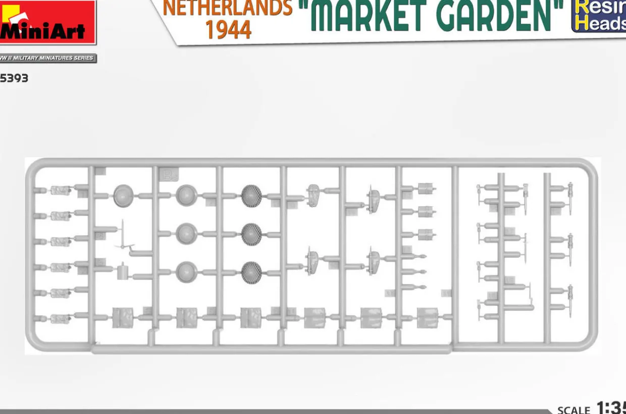 MiniArt 1/35 Market Garden Holland 1944 Resin Heads