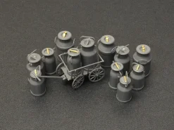 MiniArt 1/35 Milk Cans with Small Cart Model Kit
