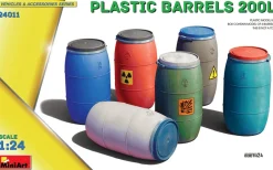 MiniArt 1/24 Modern Plastic Barrels 200l