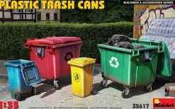MiniArt 1/35 Plastic Trash Cans Diorama Accessories