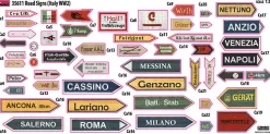 MiniArt 1/35 Road Signs WWII Italy Model Kit