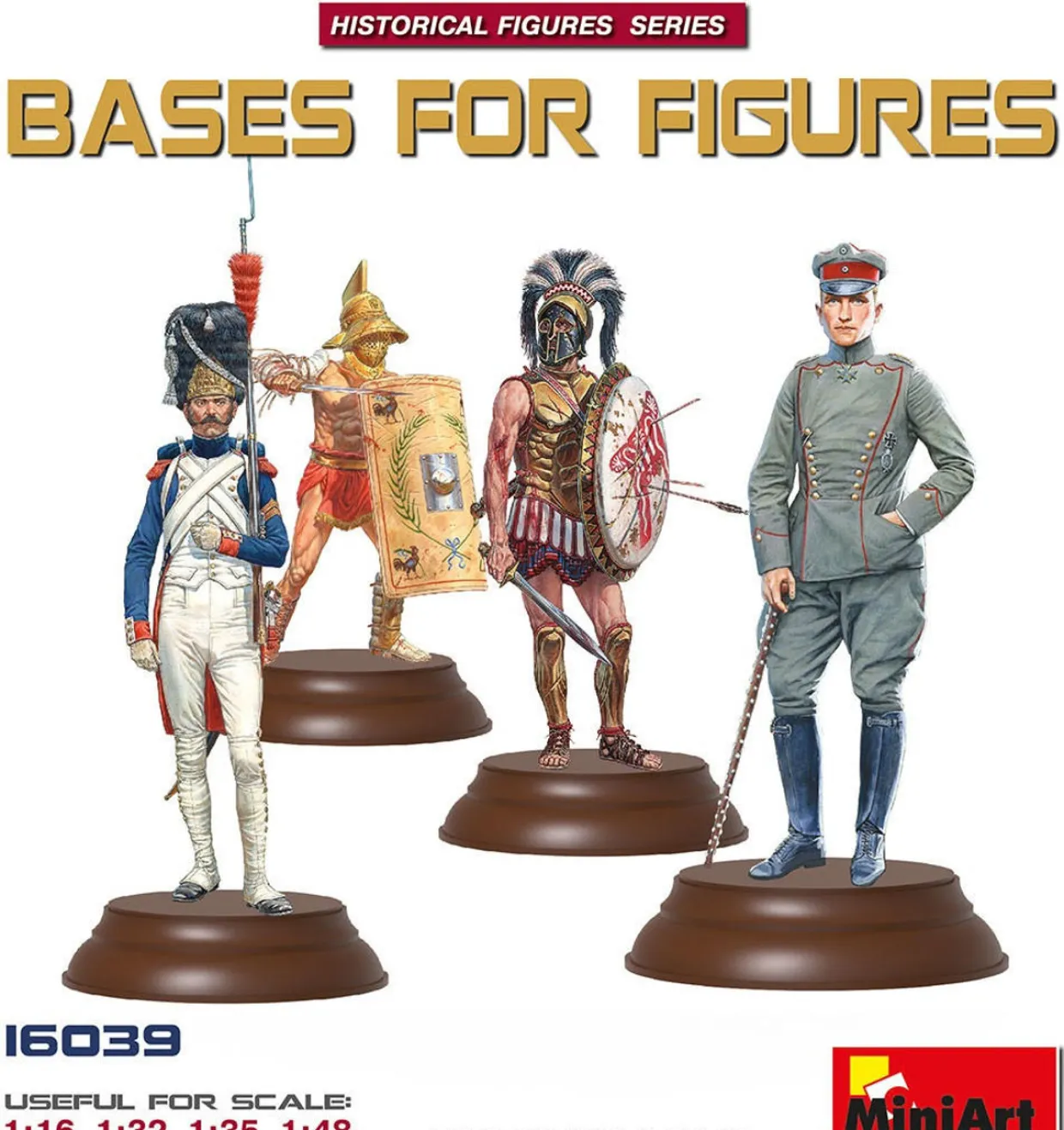 MiniArt 1/16 Scale Figure Bases 6pcs