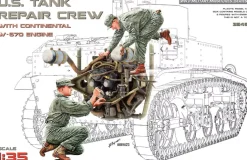 MiniArt 1/35 US Tank Repair Crew with Continental W-670 Engine