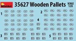 MiniArt 1/35 Wooden Pallets x12 Model Kit