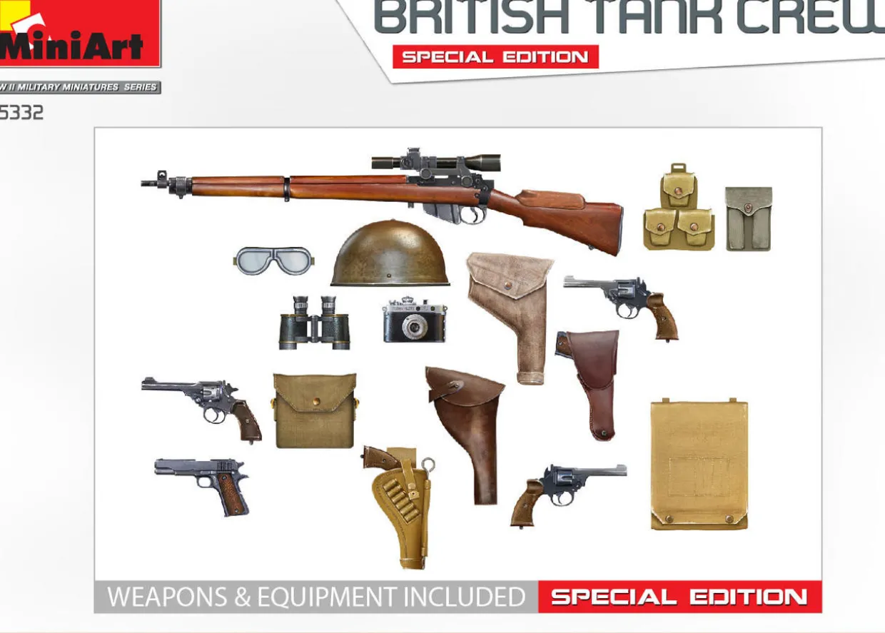 MiniArt 1/35 WWII British Tank Crew Model Figures