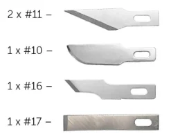 Modelcraft Assorted Blades x 5 For No.1 Handles