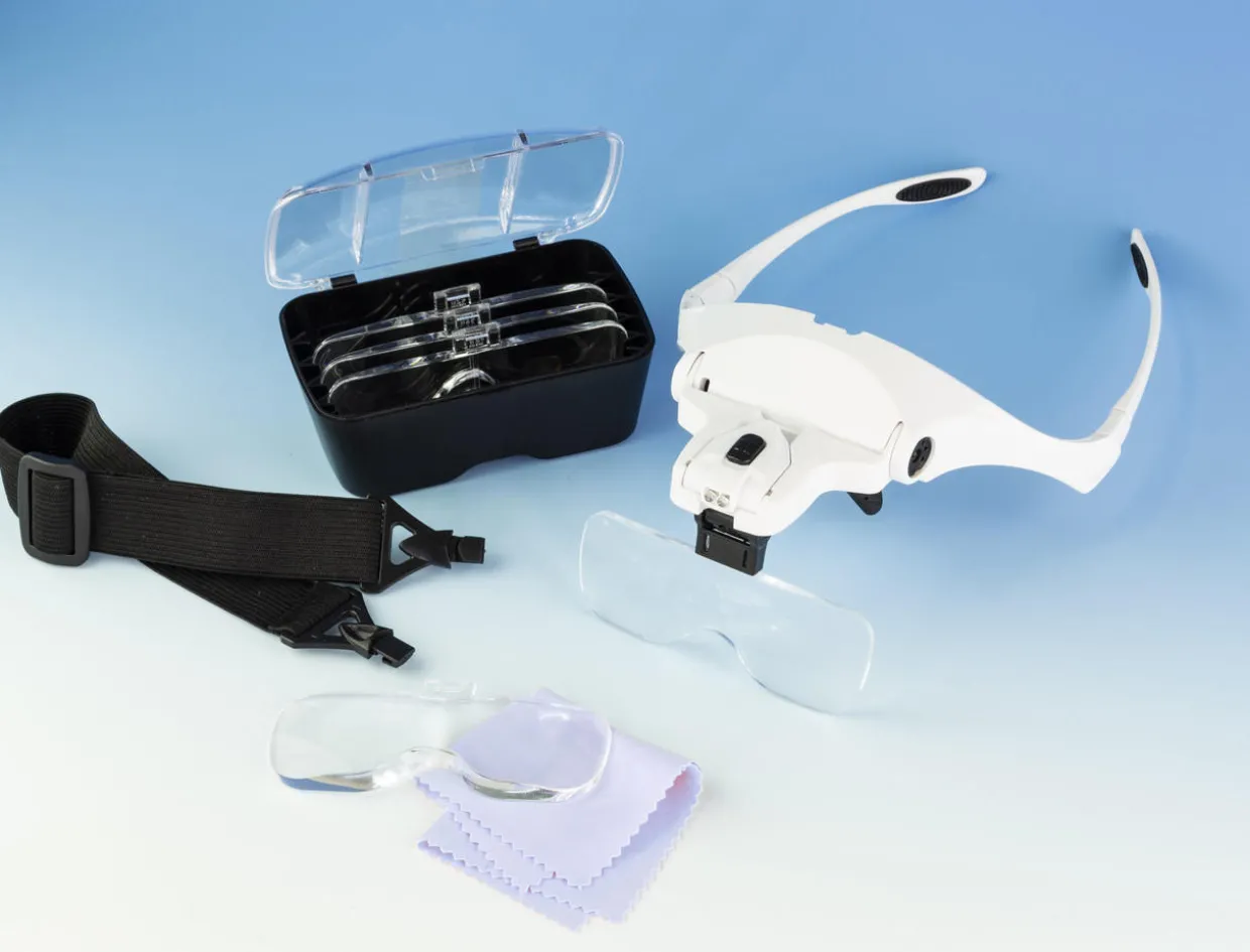 Modelcraft Lightcraft Magnifier Glasses with Headband & 5 Lenses