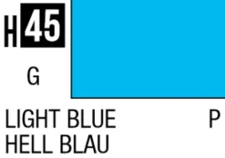 Mr Hobby Aqueous Hobby Colour 10ml 045 Light Blue Gloss Acrylic Paint