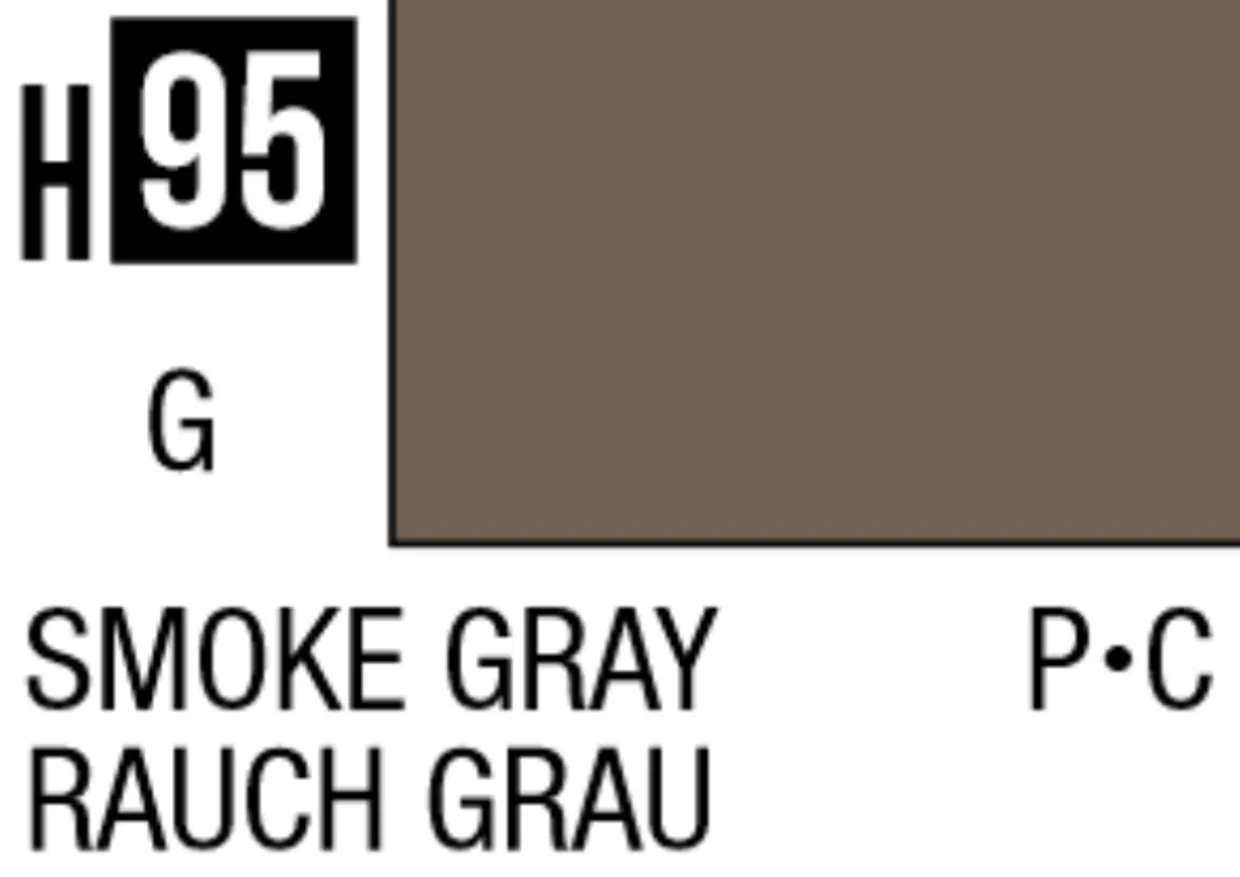 Mr Hobby Aqueous Hobby Colour 10ml 095 Smoke Gray Acrylic Paint