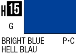 Mr Hobby Aqueous Hobby Colour 10ml 015 Bright Blue Gloss Acrylic Paint