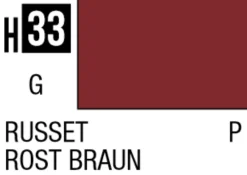 Mr Hobby Aqueous Hobby Colour 10ml 033 Russet Gloss Acrylic Paint