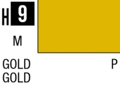 Mr Hobby Aqueous Hobby Colour 10ml 009 Gold Metallic Acrylic Paint