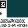 Mr Hobby Aqueous Hobby Colour 10ml 333 Extra Dark Sea Grey BS381C/640 Semi Gloss Acrylic Paint