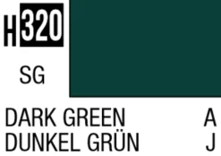 Mr Hobby Aqueous Hobby Colour 10ml 320 Dark Green Semi Gloss Acrylic Paint