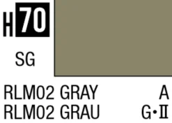 Mr Hobby Aqueous Hobby Colour 10ml 070 RLM02 Gray Semi Gloss Acrylic Paint