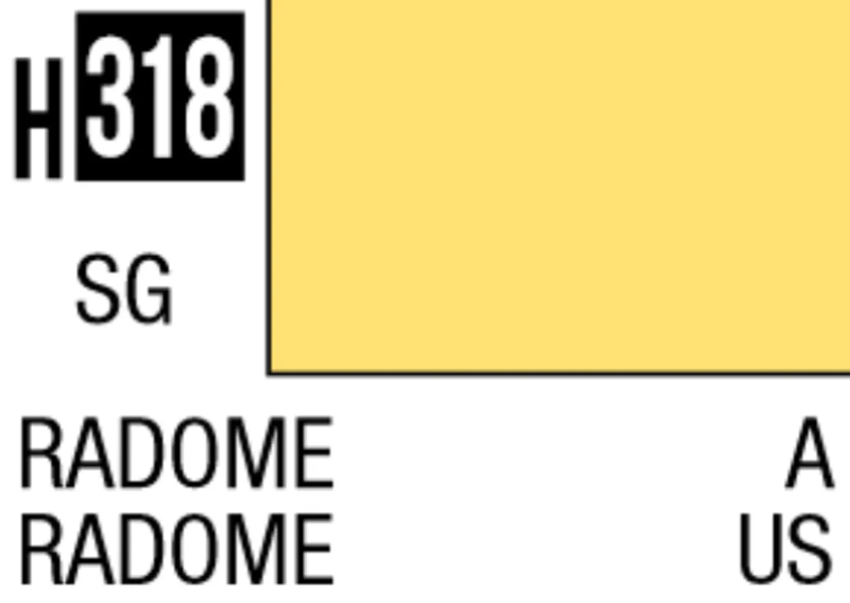 Mr Hobby Aqueous Hobby Colour 10ml 318 Radome Semi Gloss Acrylic Paint