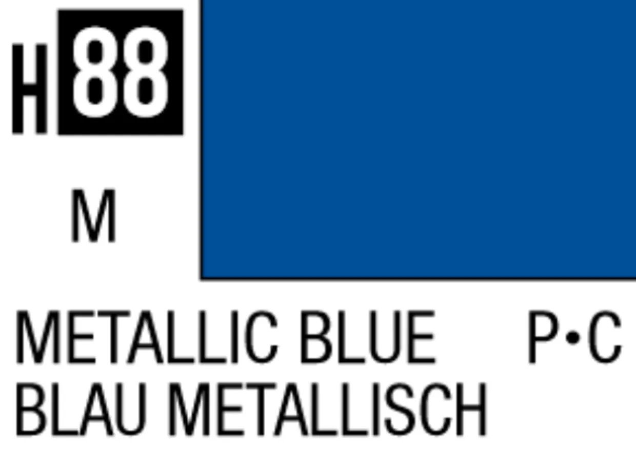 Mr Hobby Aqueous Hobby Colour 10ml 088 Metallic Blue Acrylic Paint