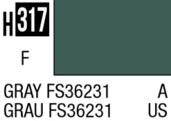 Mr Hobby Aqueous Hobby Colour 10ml 317 Gray FS36231 Matt Acrylic Paint