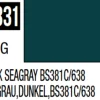 Mr Hobby Aqueous Hobby Colour 10ml 331 Dark Sea Grey BS381C/608 Semi Gloss Acrylic Paint