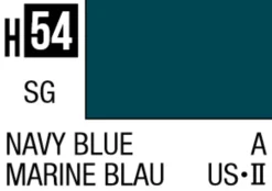 Mr Hobby Aqueous Hobby Colour 10ml 054 Navy Blue Semi Gloss Acrylic Paint