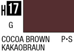 Mr Hobby Aqueous Hobby Colour 10ml 017 Cocoa Brown Gloss Acrylic Paint
