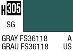 Mr Hobby Aqueous Hobby Colour 10ml 305 Gray FS36118 Semi Gloss Acrylic Paint