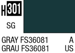 Mr Hobby Aqueous Hobby Colour 10ml 301 Gray FS36081 Semi Gloss Acrylic Paint
