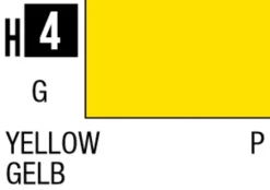 Mr Hobby Aqueous Hobby Colour 10ml 004 Yellow Gloss Acrylic Paint