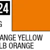 Mr Hobby Aqueous Hobby Colour 10ml 024 Orange Yellow Gloss Acrylic Paint