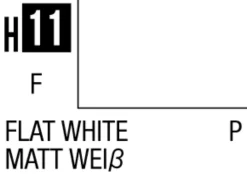 Mr Hobby Aqueous Hobby Colour 10ml 011 Flat White Acrylic Paint
