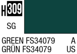 Mr Hobby Aqueous Hobby Colour 10ml 309 Green FS34079 Semi Gloss Acrylic Paint