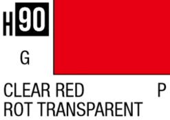 Mr Hobby Aqueous Hobby Colour 10ml 090 Clear Red Acrylic Paint