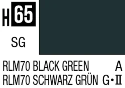 Mr Hobby Aqueous Hobby Colour 10ml 065 RLM70 Black Green Semi Gloss Acrylic Paint