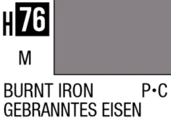 Mr Hobby Aqueous Hobby Colour 10ml 076 Burnt Iron Metallic Acrylic Paint