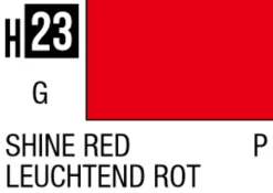 Mr Hobby Aqueous Hobby Colour 10ml 023 Shine Red Gloss Acrylic Paint